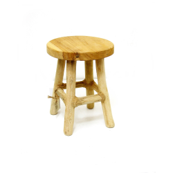 Stołek taboret drewniany dekoracyjny 22cm